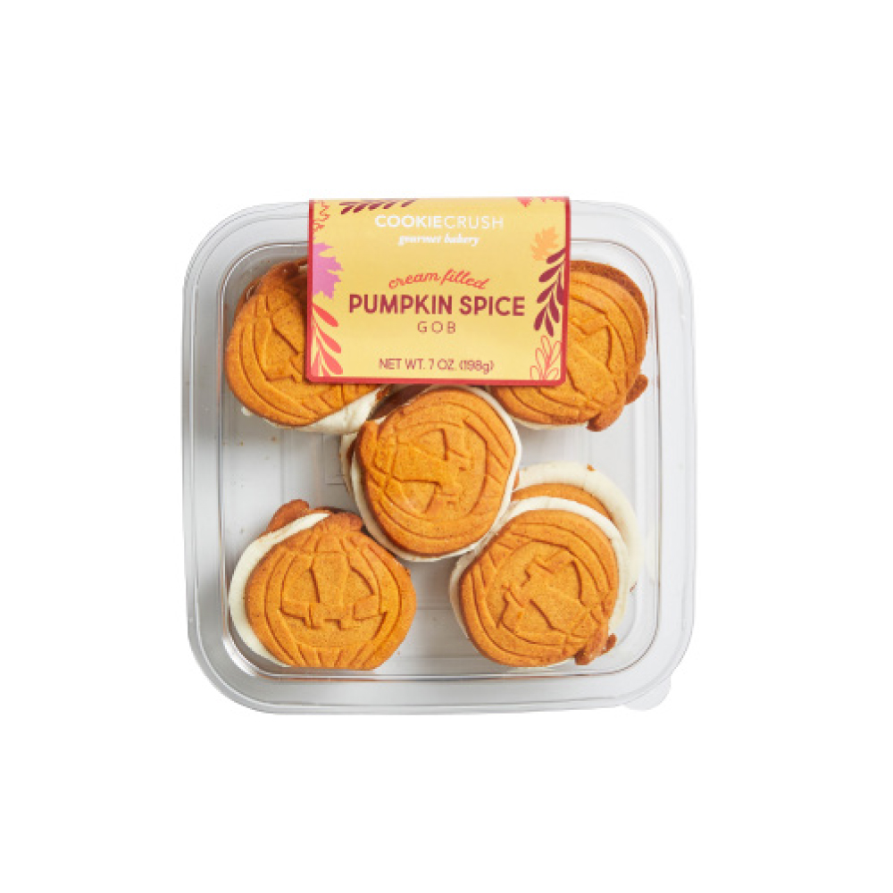 Cream Filled Pumpkin Spice Gob cookies